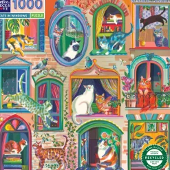 1000 pce Puzzle CATS IN WINDOW