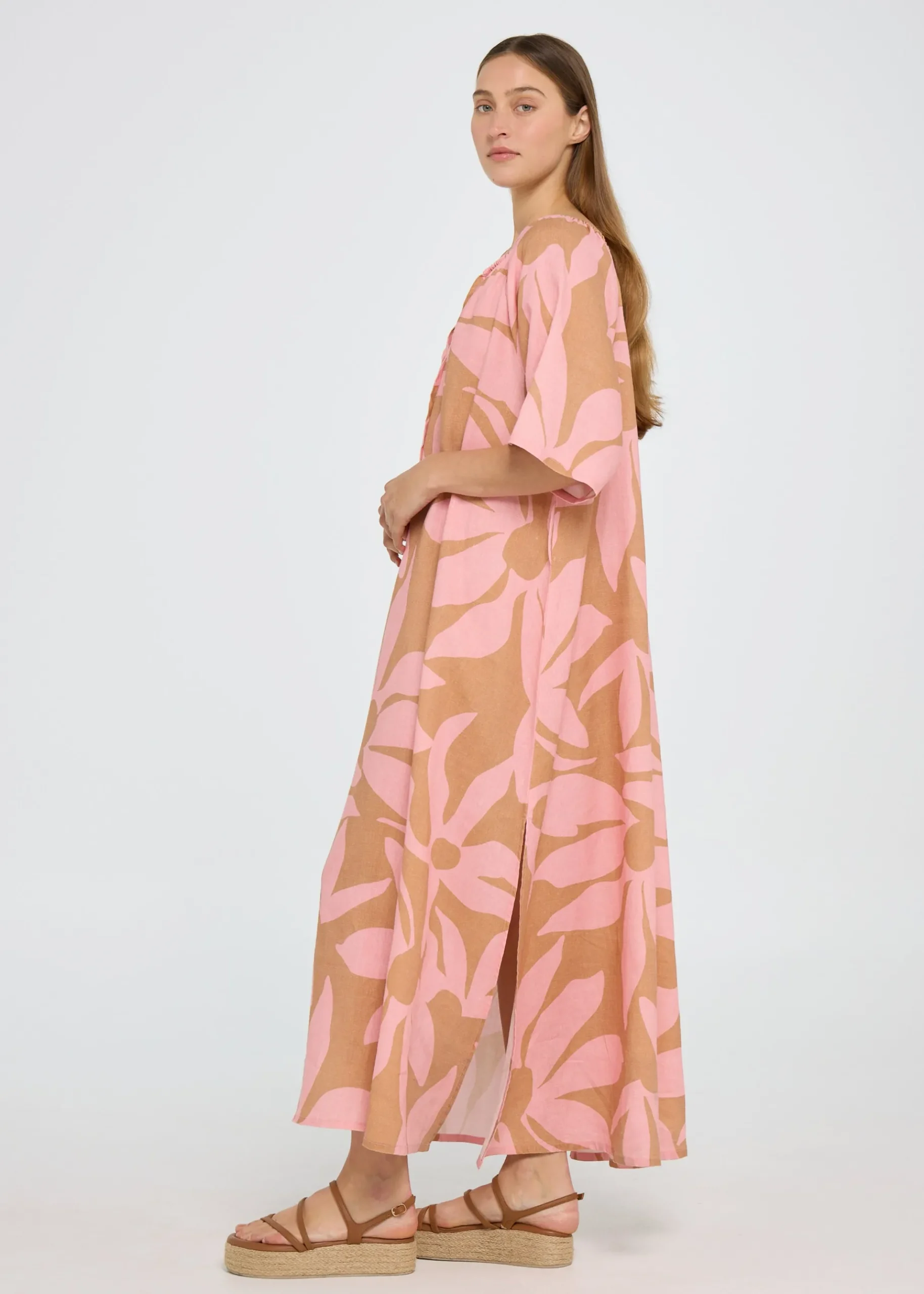 PIPPA RIDLEY Mezcal Dress SUNDIAL BISCUIT