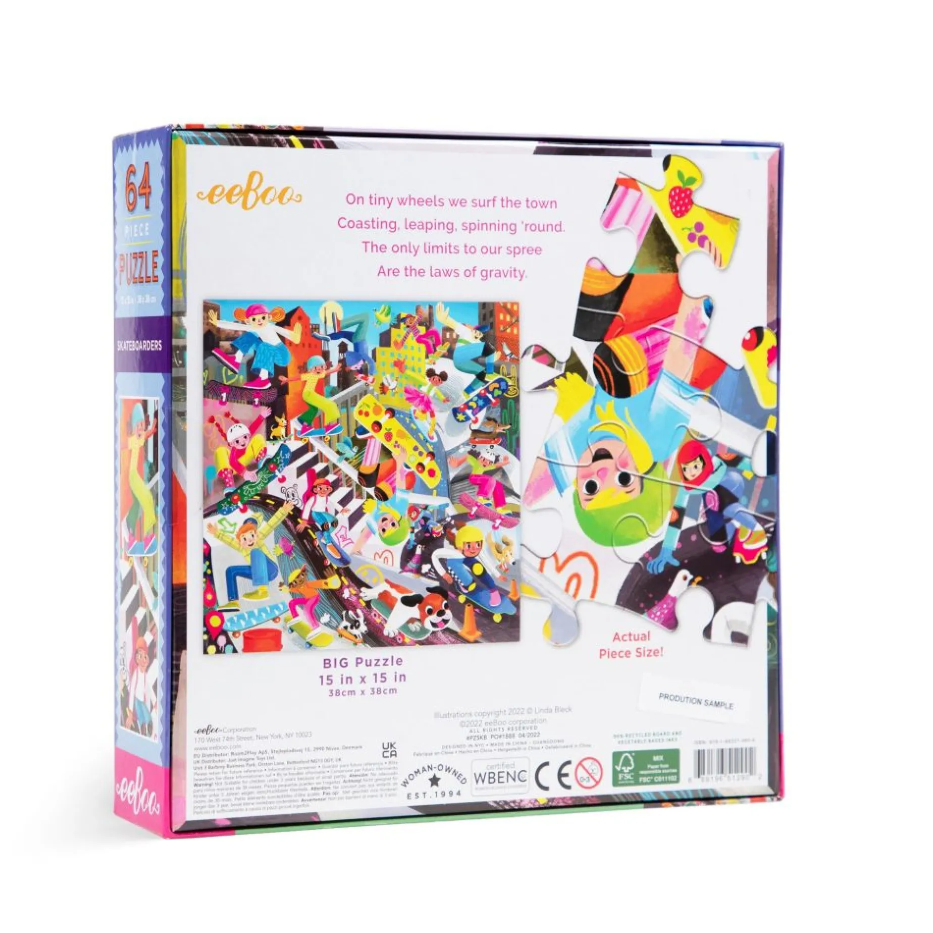 Puzzle 64pce SKATEBOARDERS