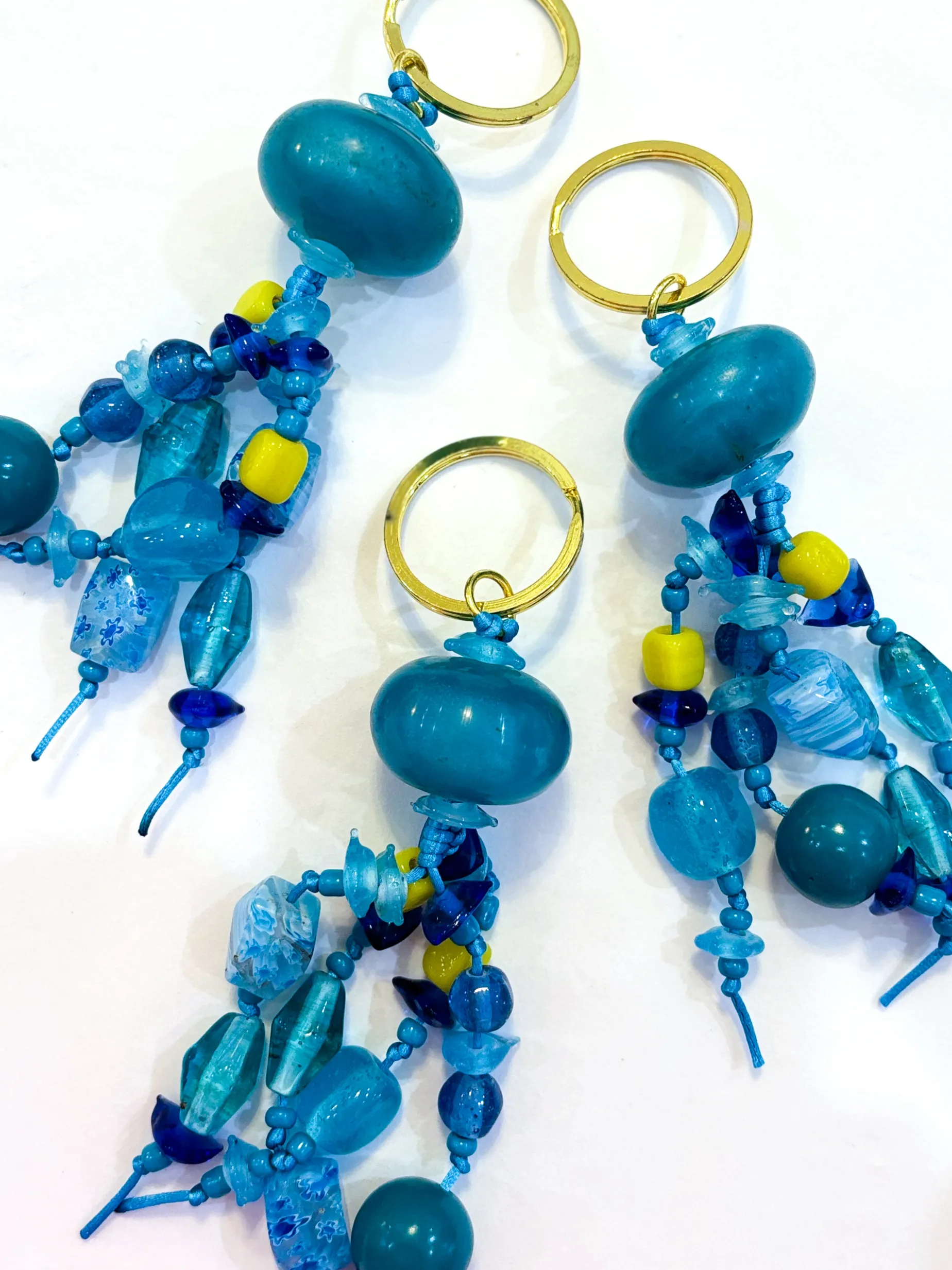 Resin Tassel Keychain BLUE