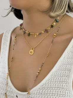 Ruby Teva Arabesque Necklace GREEN AVENTURINE