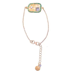 Ruby Teva Gold Fez Bracelet LABRADORITE