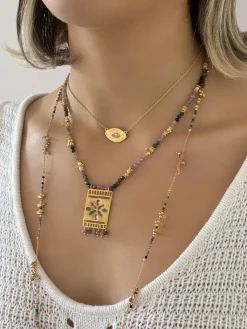 Ruby Teva Gold Shamira Necklace CUBIC ZIRCONIA