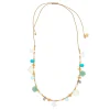 Ruby Teva Necklace MOONSTONE, GREEN AVENTURINE, PEARL, TURQ