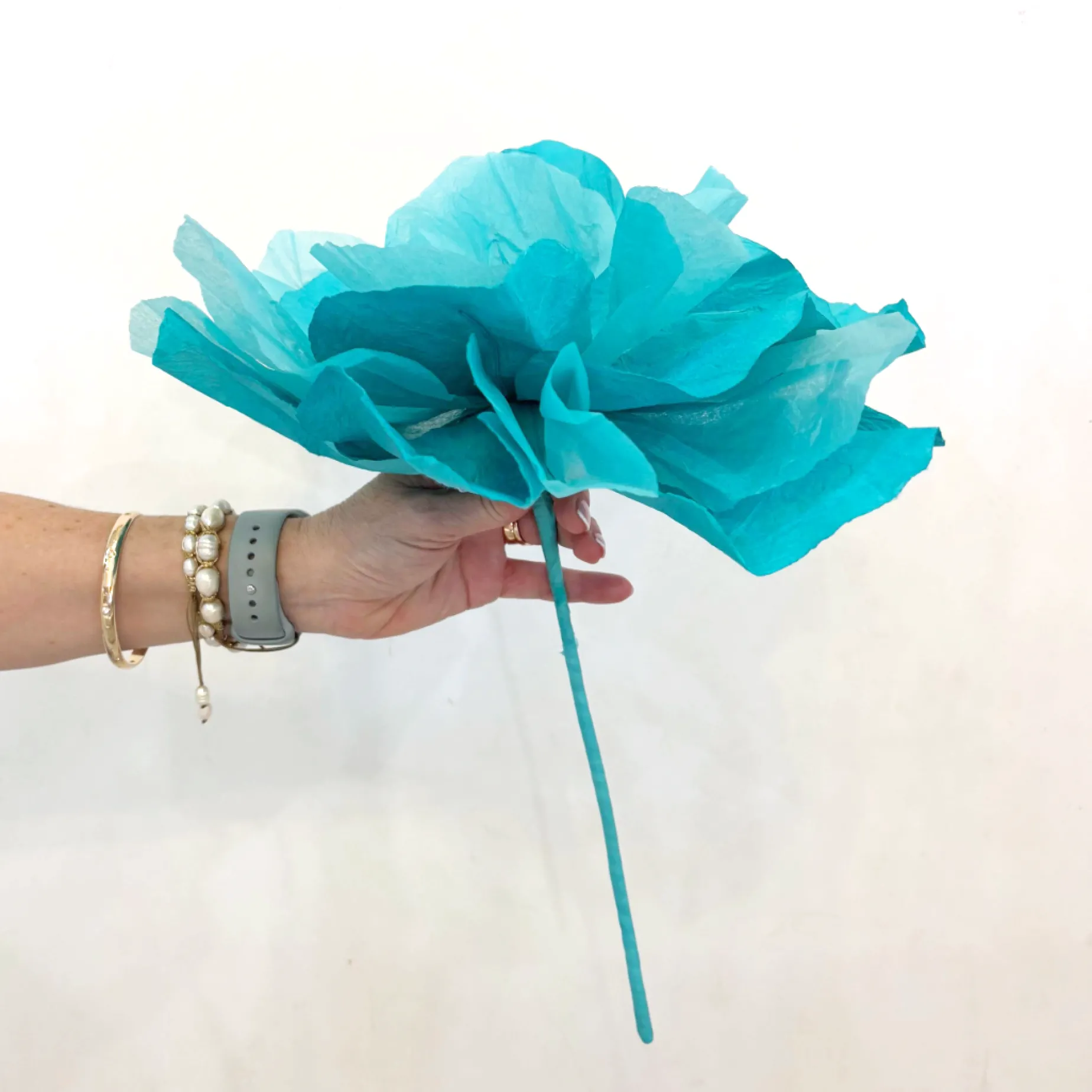 SAKURA Paper Flower Small TURQUOISE