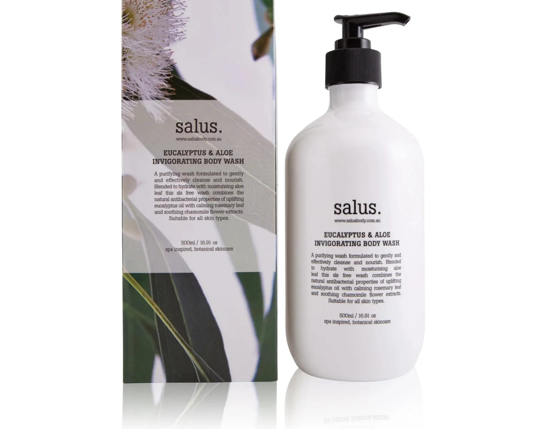 SALUS Eucalyptus & Aloe Body Wash 500ml