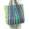 Shaped Market Bag BLUE GREEN MULTI