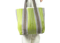 Shaped Market Bag GREEN GREY