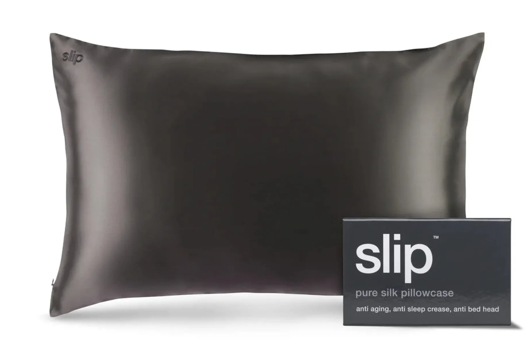 Slip Silk Pillowcase CHARCOAL