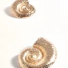 Spiral Shell Event Earrings GOLD