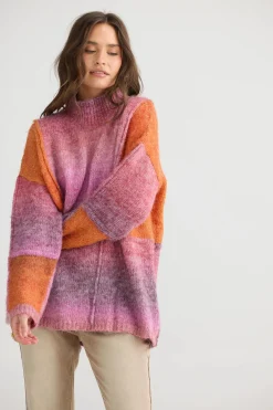 TALISMAN Eclipse Knit PINK + ORANGE