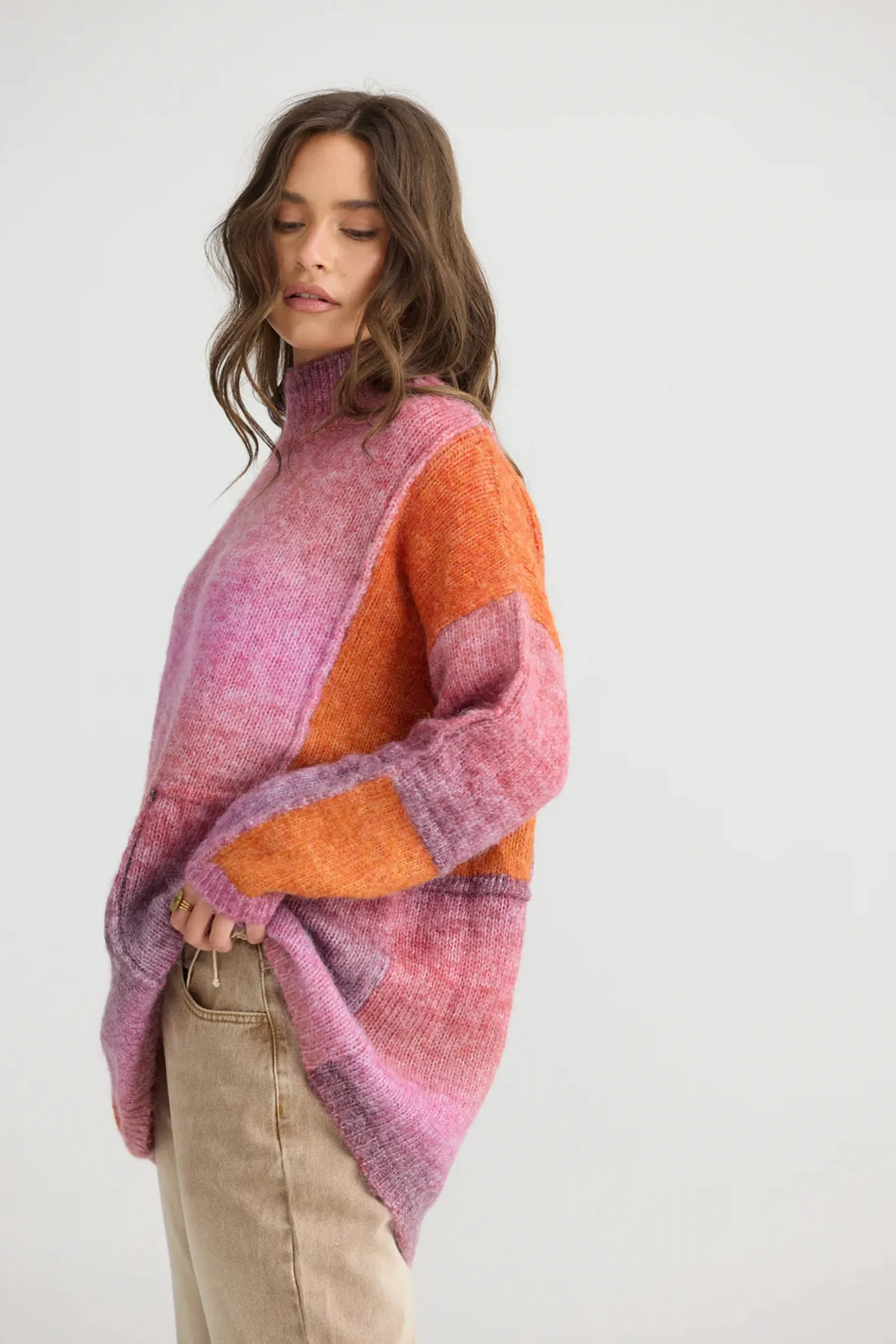 TALISMAN Eclipse Knit PINK + ORANGE