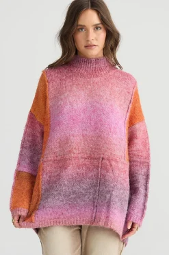 TALISMAN Eclipse Knit PINK + ORANGE