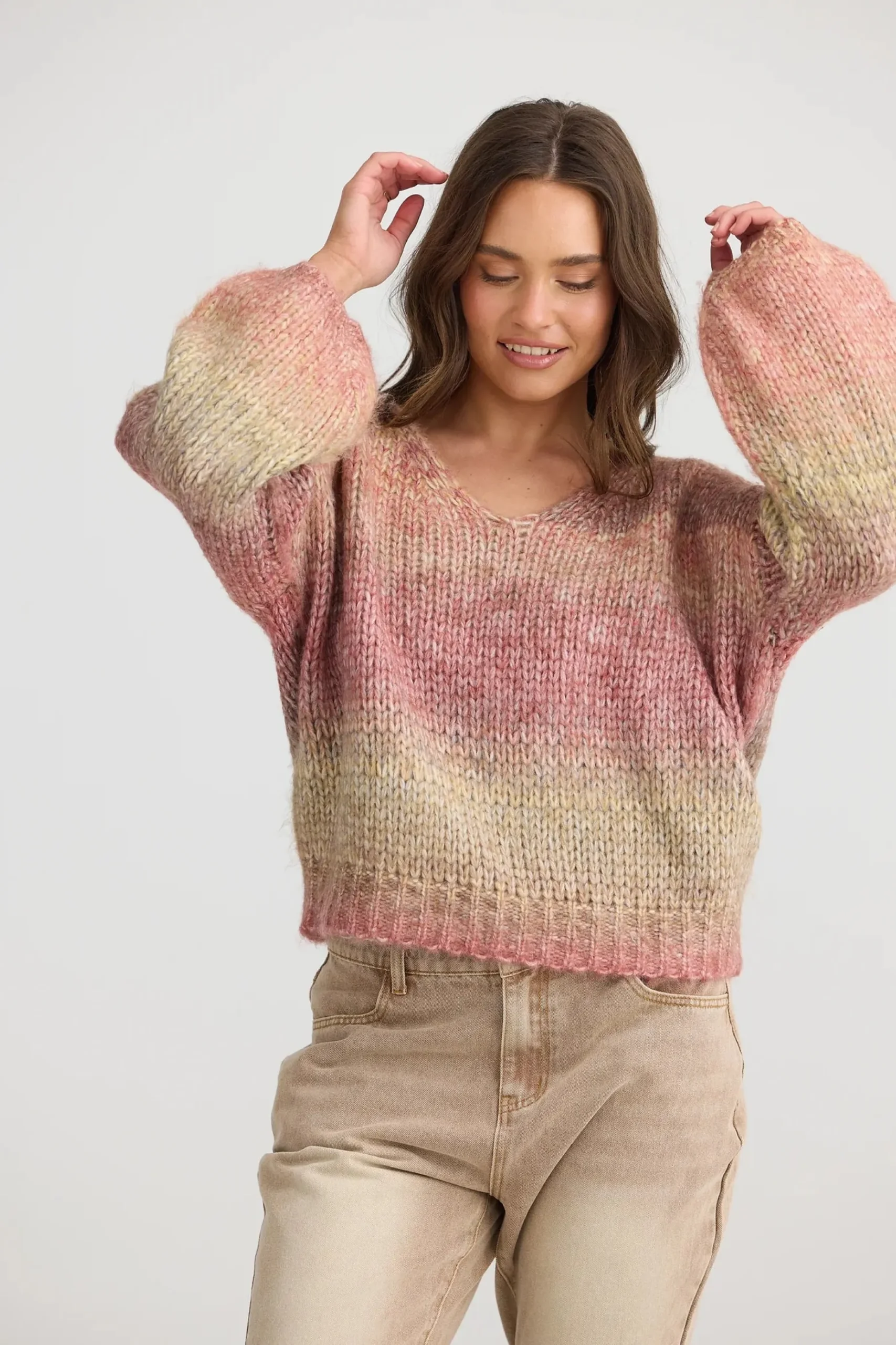 TALISMAN Lottie Knit BERRY OMBRE