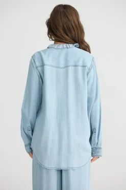 TALISMAN Pedro Shirt LIGHT WASH DENIM