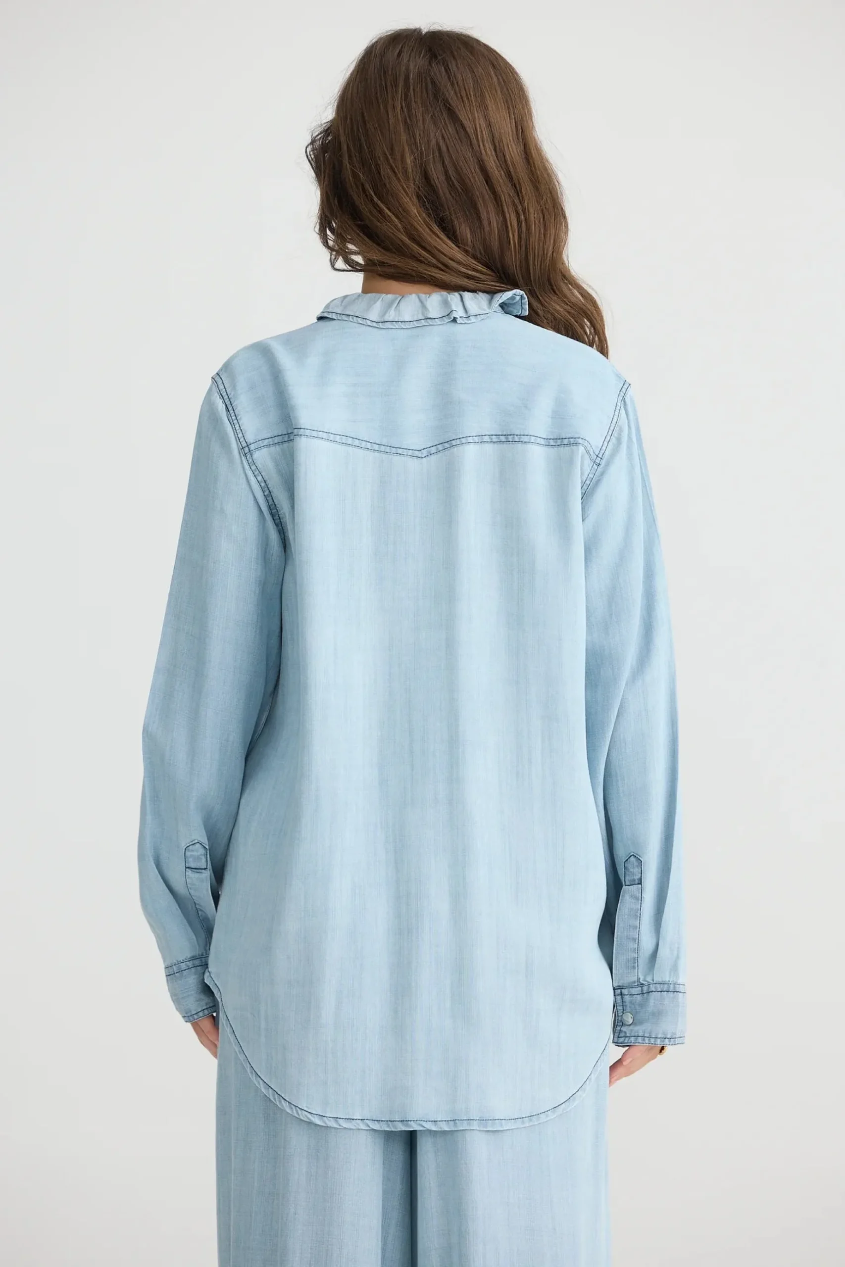 TALISMAN Pedro Shirt LIGHT WASH DENIM