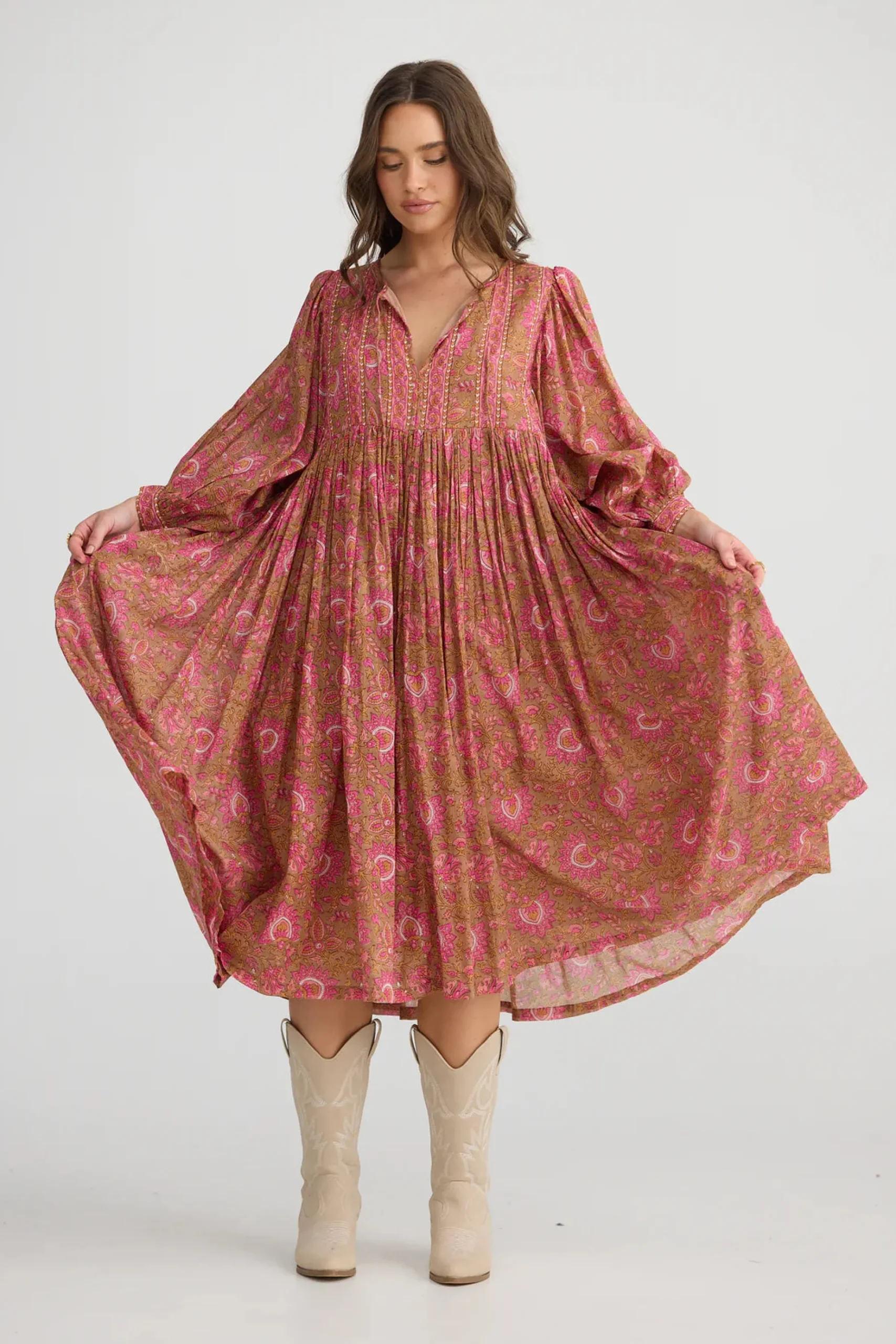 TALISMAN Wisteria Mini Dress AUTUMN SPRITZ