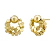Tiger Tree Gold Shimmer Earrings