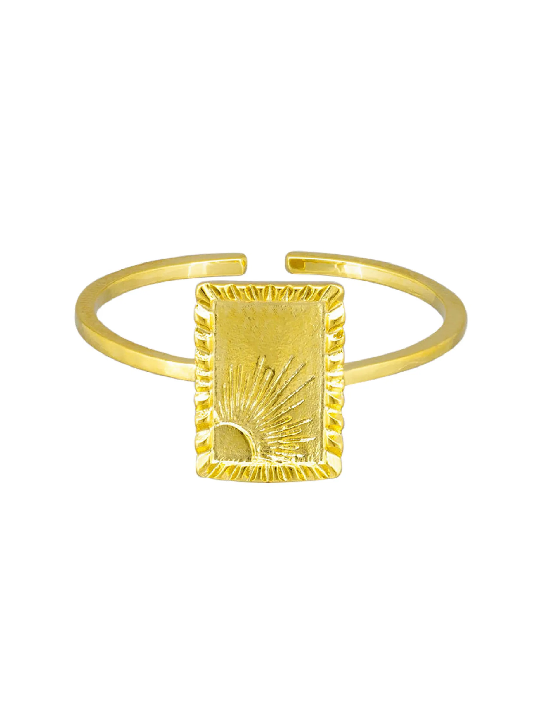 Tiger Tree Sun Rays Ring GOLD