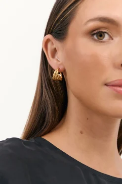 Twisted Hoop Earrings MATT GOLD