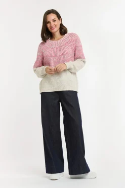 URBAN LUXURY Yoke Jumper PINK