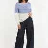 URBAN LUXURY Yoke Jumper BLUE