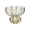 Walker Glass Vase CLEAR/MUSTARD