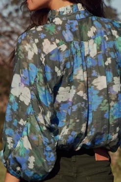 Zoe Kratzmann Crescendo Top FOREST BLUR